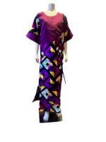 African Print Ankara Everyday wear mixed with Aso-Oke Kaftan Dress - Image 5
