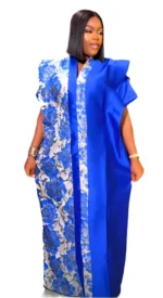 African Luxury Mixed Brocade Medi Bubu - Image 3