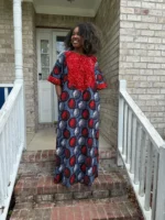 African Ankara Unique Freestyle Dress/Kaftan - Image 9