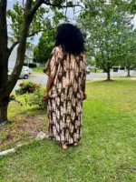 African Unique Damask Brocade Boubou/Maxi Dress - Image 2
