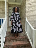 African Prints Ankara Afro Kandake Fit and Flare Dress