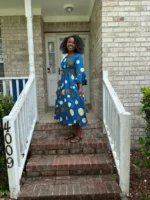 African Prints Ankara Afro Kandake Fit and Flare Dress - Image 9