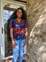 African Prints Ankara Fitted Tops/Blouse - Image 2