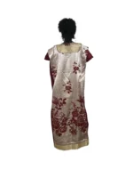 African Luxury Embroidered Damask Brocade Bubu - Image 4