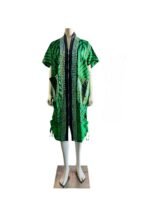 African Ankara Hand Beaded Short Maxi Bubu/Dress - Image 3
