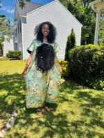 African Unique Damask Brocade with Sequin/Aso-Oke Boubou/Maxi Dress - Image 7