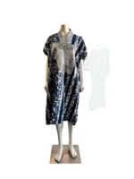 African Ankara Hand Beaded Short Maxi Bubu/Dress - Image 7