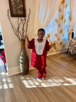 African Ankara Print Boys Afro 2p Pant Set - Image 10