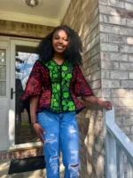 African Prints Ankara Fitted Tops/Blouse - Image 10