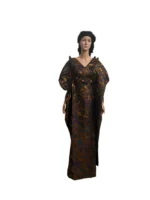 African Unique Damask Brocade Boubou/Maxi Dress - Image 3