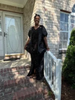 African Unique Damask Brocade Boubou/Maxi Dress - Image 4