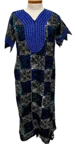 Variety African Print Ankara Cotton Freestyle Kaftan Dress - Image 3