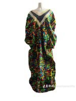 African Print Ankara Hand Beaded Bubu - Image 6