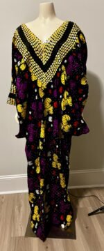 African Print Ankara Hand Beaded Bubu - Image 7