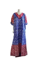 Variety African Print Ankara Cotton Freestyle Kaftan Dress - Image 4