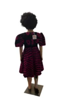 African Ankara Girls Afro Sunshine Ball Dress - Image 5