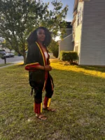 African Print Ankara Kimono Pant Set - Image 5