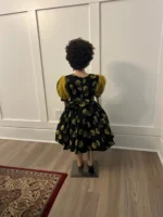 African Ankara Girls Afro Sunshine Ball Dress - Image 7