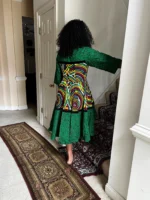 African Prints Ankara Afro Tallia Front Zip Flare Dress - Image 6