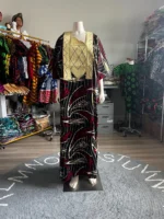 African Print Ankara Unique Embroidered Kaftan Dress