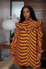 African Ankara Print Sahara Everyday Dress - Image 2