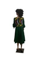 African Print Ankara Formal Mixed Pattern Dress - Image 7