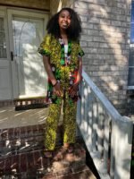 African Print Ankara Kimono Pant Set - Image 10