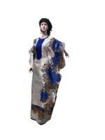 African Luxury Damask Brocade Afro Haddasah Bubu - Image 8