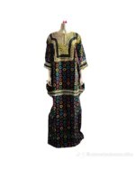 African Print Hand Beaded Ankara Maxi Dress - Image 7