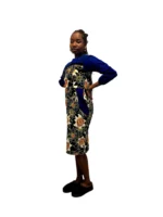 African Floral Print Ankara Dress - Image 7