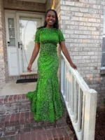 African Print Ankara Smoked Top 2p Skirt and Blouse - Image 5