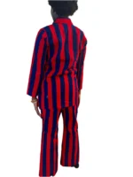 African Print Ankara Stripped Design 2 p Pant Set - Image 4