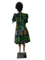 African Print Ankara Formal Mixed Dress - Image 5