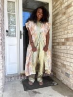 African Luxuy Jaquard Brocade Beaded 2p Pant Set - Image 6