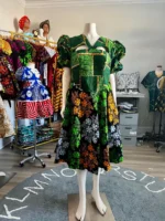 African Print Ankara Formal Mixed Dress - Image 6