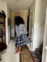 African Prints Ankara 2 Tones Afro Jemima Fit and Flare - Image 6