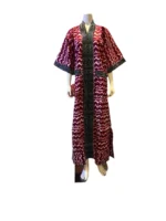 African Ankara Kimono Stoned Kaftan Dress - Image 8