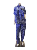 Variety African Print Ankara Cotton Pant Set - Image 9