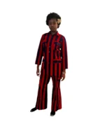 African Print Ankara Stripped Design 2 p Pant Set - Image 9