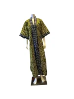 African Ankara Kimono Stoned Kaftan Dress - Image 10