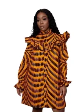 African Ankara Print Sahara Everyday Dress - Image 8