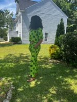 African Print Ankara Cropped Top 2p Pant Set - Image 4