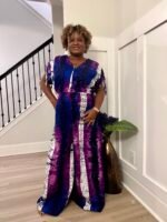 African Print Afro Carolina Ankara Cargo Jumpsuit - Image 6