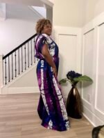 African Print Afro Carolina Ankara Cargo Jumpsuit - Image 5