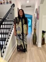 Luxury African Modern European Organza Brocade Bubu/Boubou Maxi Dress with Inner wear - Image 16