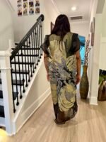 Luxury African Modern European Organza Brocade Bubu/Boubou Maxi Dress with Inner wear - Image 11