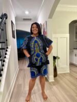 African Ankara  Ethnic/Batik Print 2p Short Pant Set - Image 3