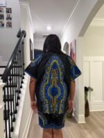 African Ankara  Ethnic/Batik Print 2p Short Pant Set - Image 2