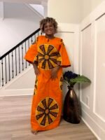 High Quality Java African Traditional Ethnic  Ankara Print  Kaftan Dress - Image 13