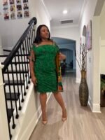 African Print Ankara  2p Afro Bithiah Jacket Dress  Set - Image 4